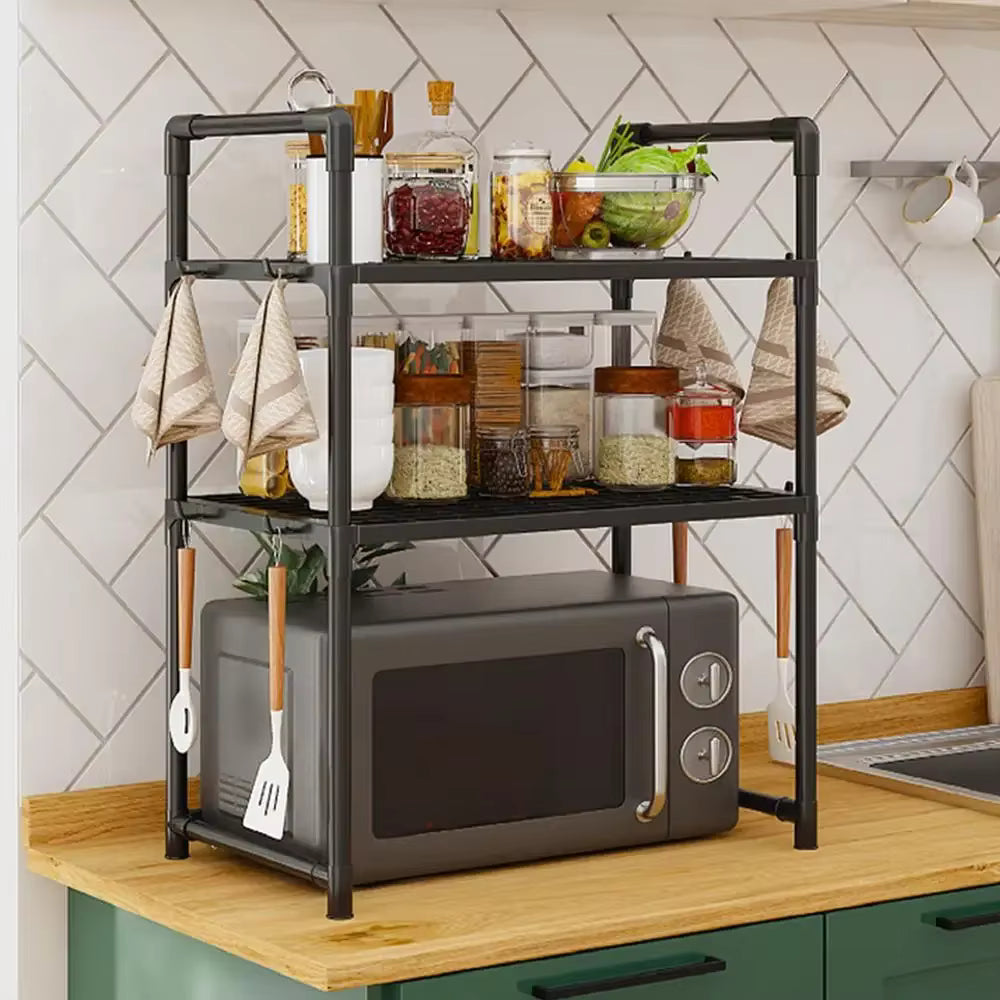 Organizator multifunctional de bucatarie, 3 niveluri, 71x48x32cm, plastic